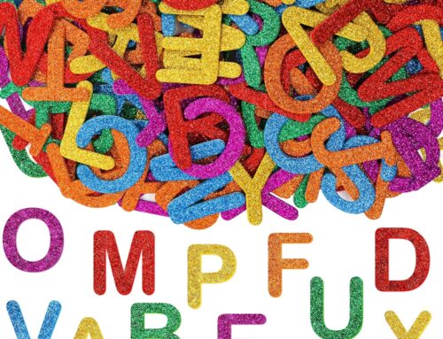 Glitter Letters Foam Stickers