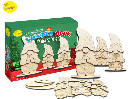 DIY Wooden Gonk Family