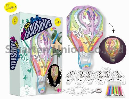 DIY Paper Hot Air Balloon Lamp Shade-Dreamy Unicorn