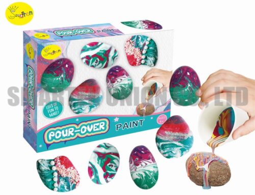 Pour-Over Rock Painting Art Kit Arts and Craft Activities for Kids